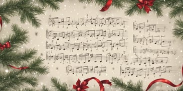 Lyrics in realistic Christmas style