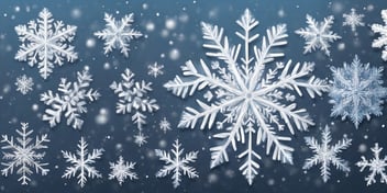 Snowflake in realistic Christmas style