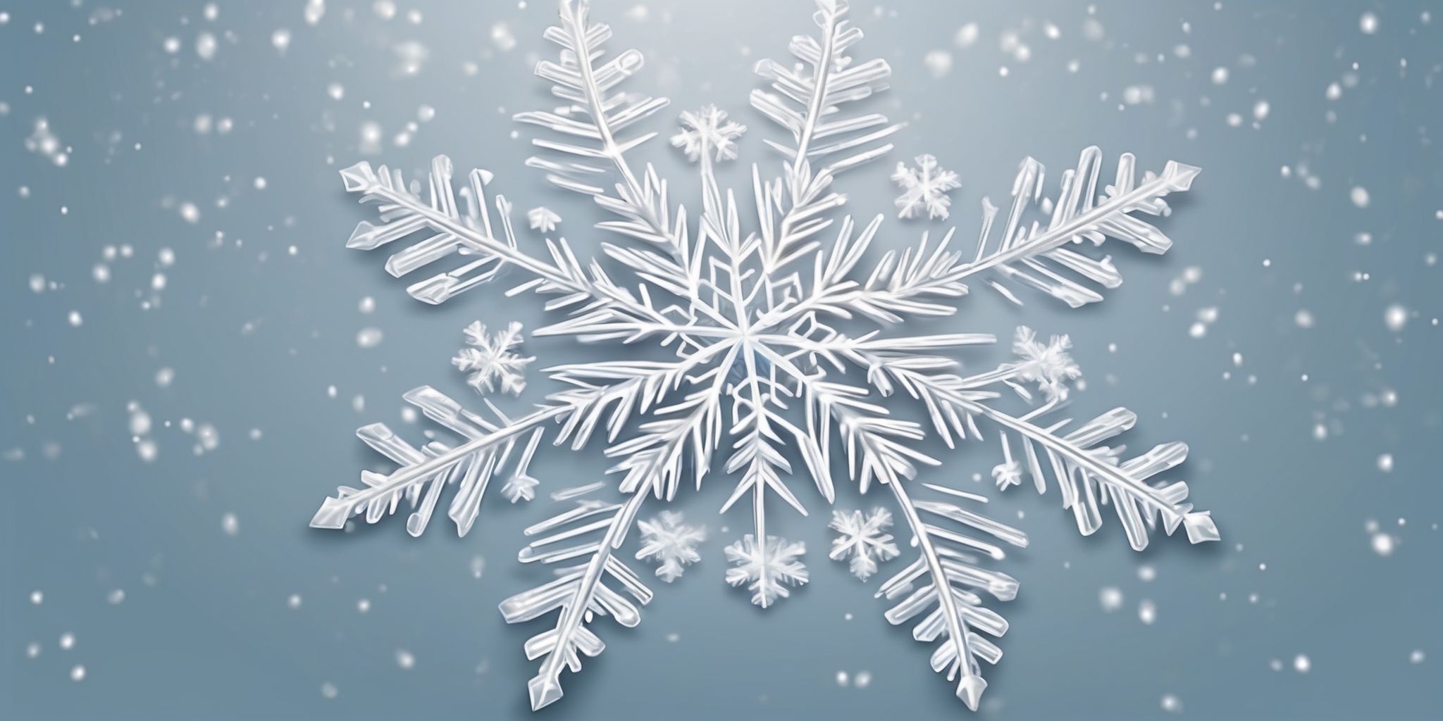 Snowflake in realistic Christmas style