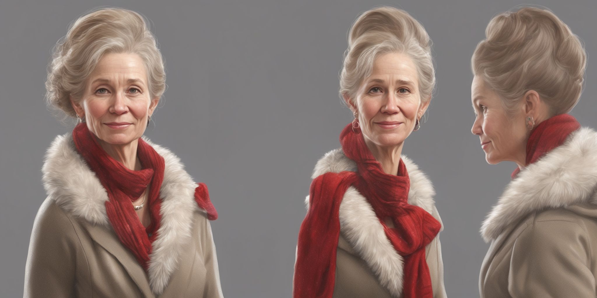 Carol in realistic Christmas style