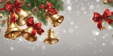 Jingle bells in realistic Christmas style