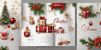 Catalog in realistic Christmas style
