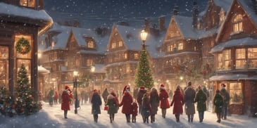 Heartwarming in realistic Christmas style