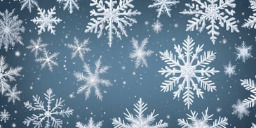 Snowflake in realistic Christmas style