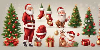 Varieties in realistic Christmas style