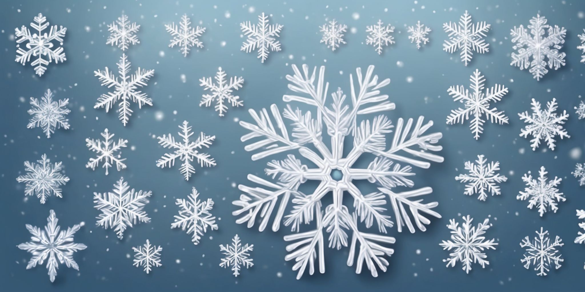 Snowflake in realistic Christmas style