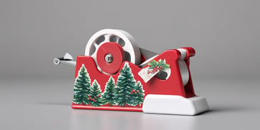 Tape dispenser in realistic Christmas style