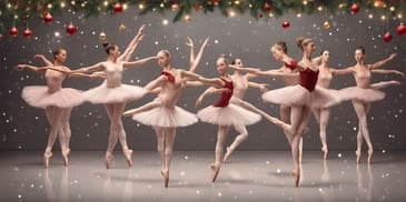 Ballet in realistic Christmas style