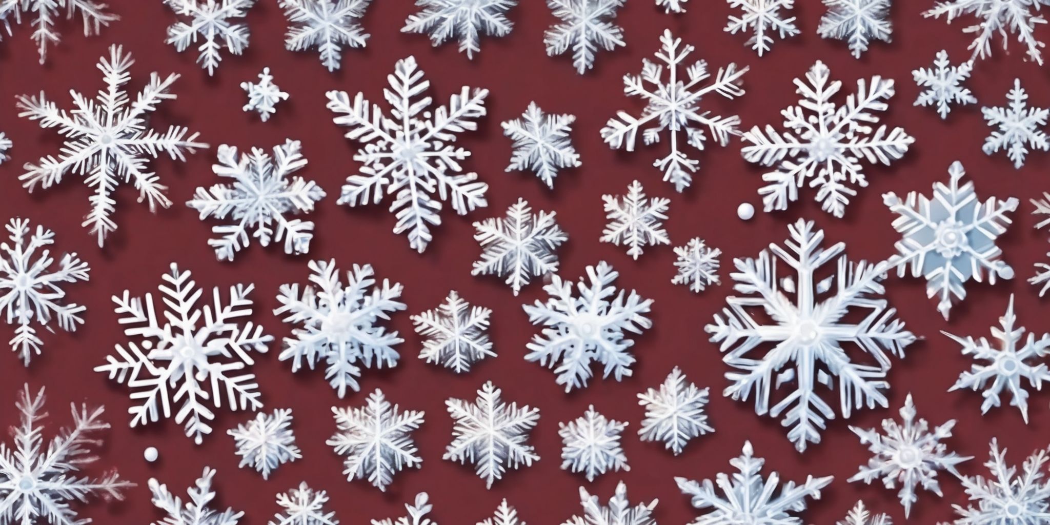 Snowflake in realistic Christmas style