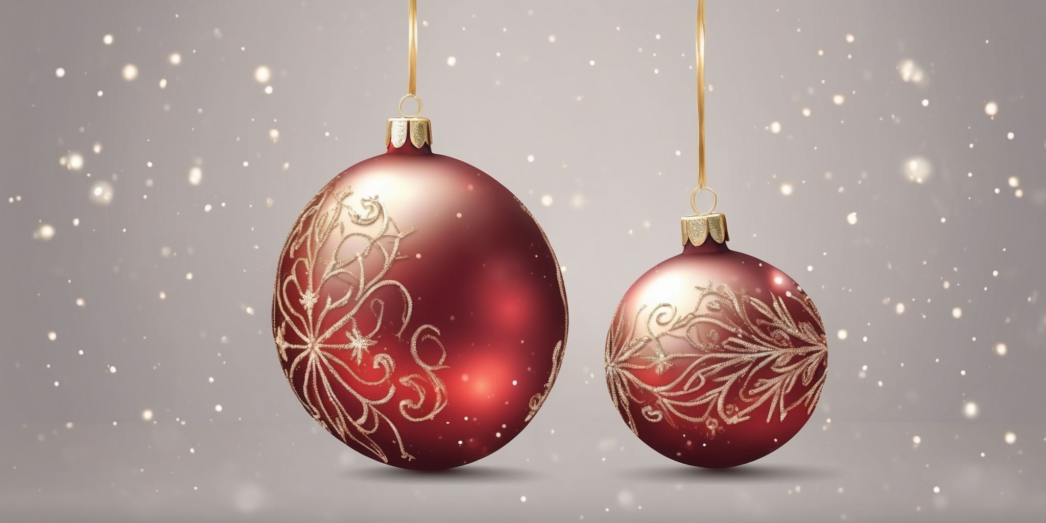 Bauble in realistic Christmas style