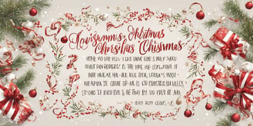 Festive lyrics in realistic Christmas style