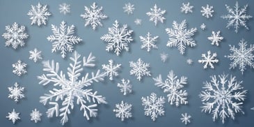 Snowflake in realistic Christmas style