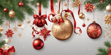 Decorative in realistic Christmas style