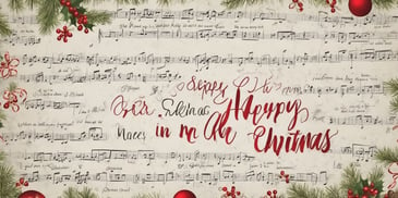 Lyrics in realistic Christmas style