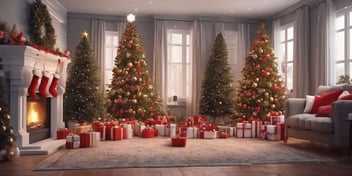 Livestream in realistic Christmas style