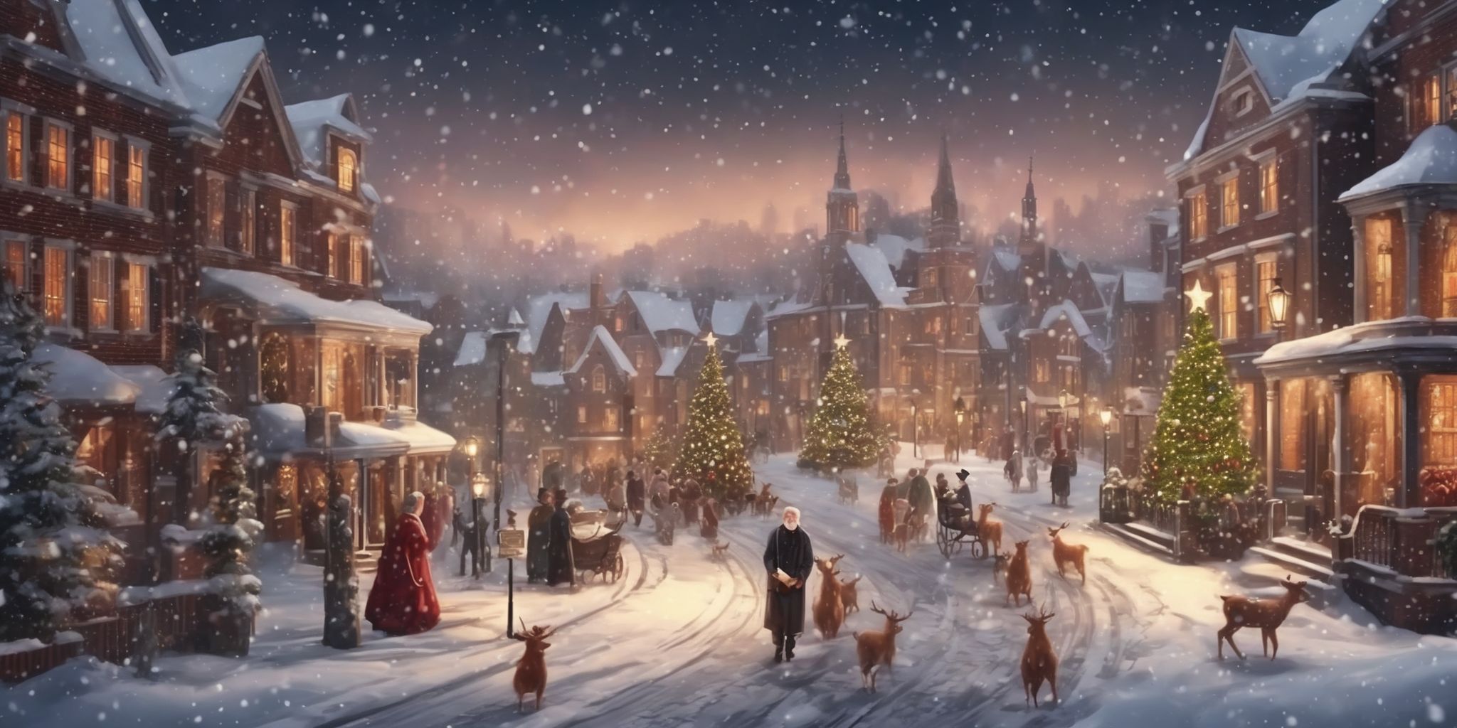 Christmas carol in realistic Christmas style