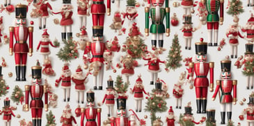 Nutcracker in realistic Christmas style