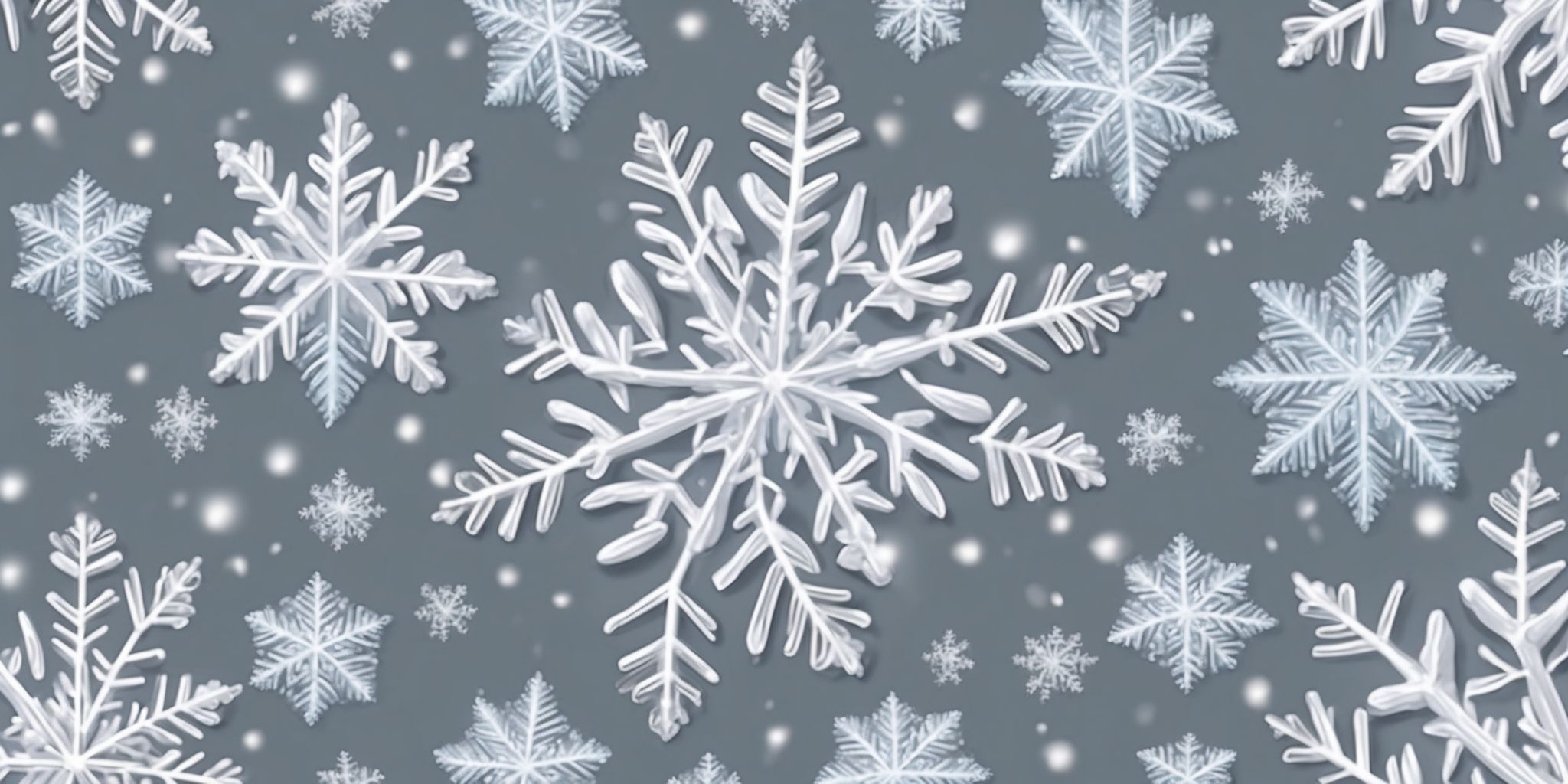 Snowflake in realistic Christmas style