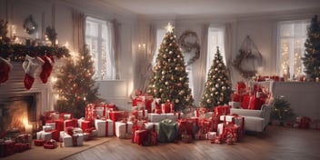 Snapshot in realistic Christmas style