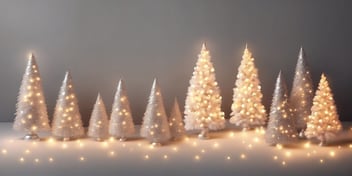 Lights in realistic Christmas style