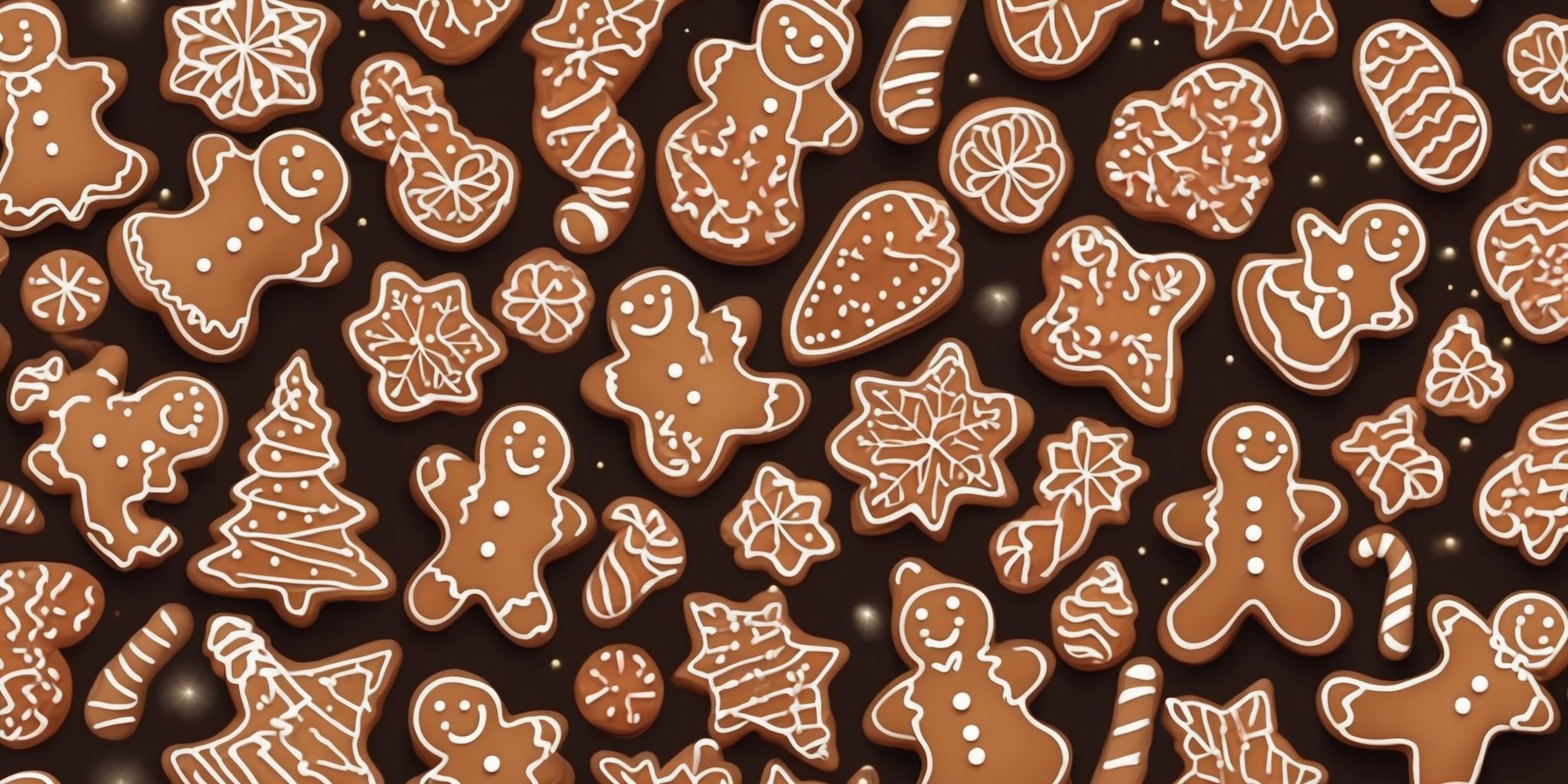 Gingerbread in realistic Christmas style