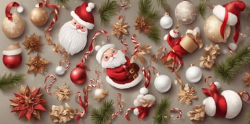 Crafts in realistic Christmas style