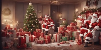 Surprises in realistic Christmas style