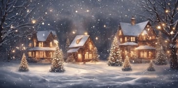 Magical in realistic Christmas style