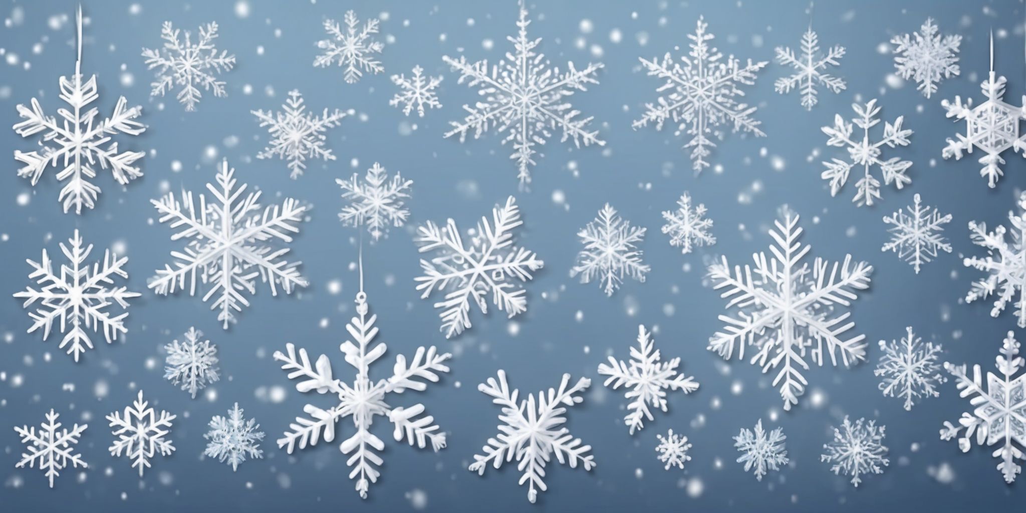 Snowflake in realistic Christmas style