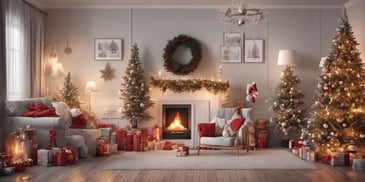 Comfort in realistic Christmas style