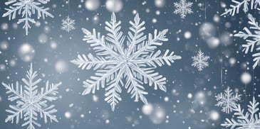 Snowflake in realistic Christmas style