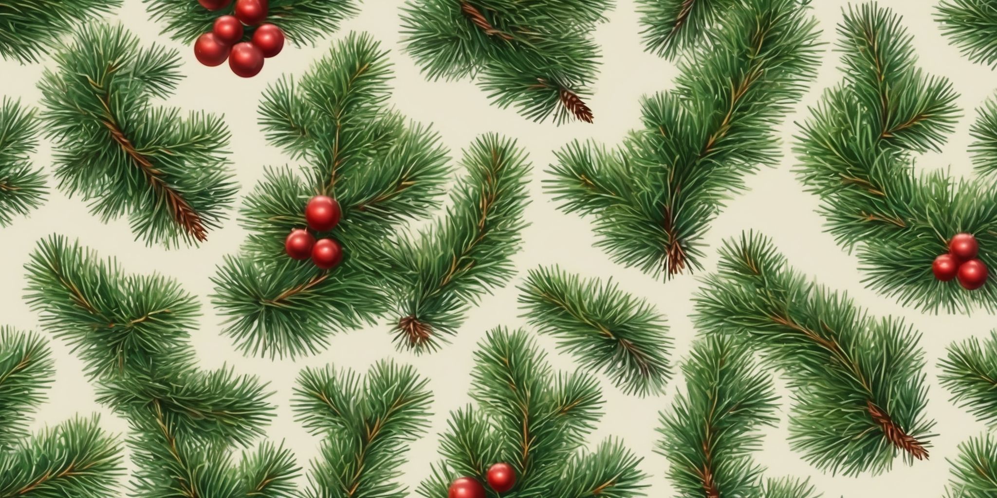 Fir tree in realistic Christmas style