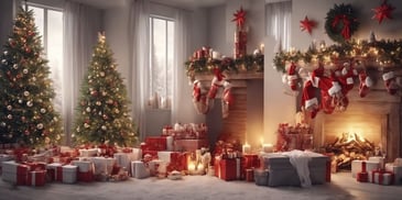 Inspirational in realistic Christmas style