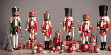 Nutcracker in realistic Christmas style