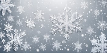 Snowflake in realistic Christmas style