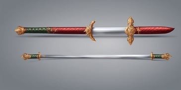 Sword in realistic Christmas style