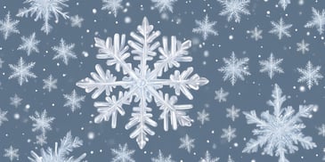 Snowflake in realistic Christmas style