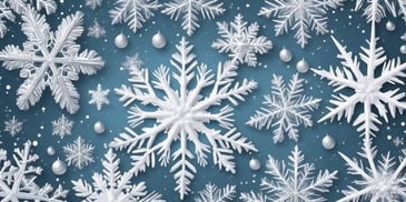 Snowflake in realistic Christmas style