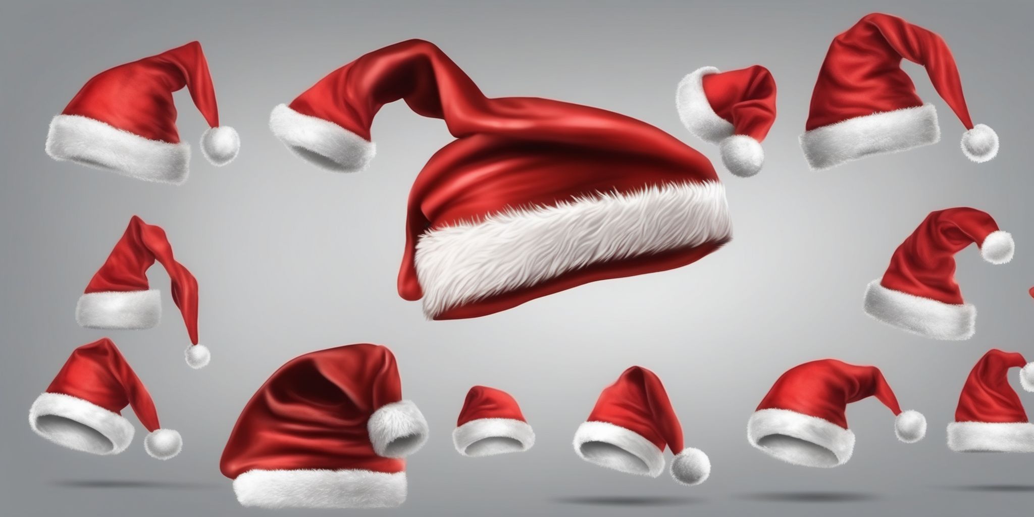 Santa hat in realistic Christmas style