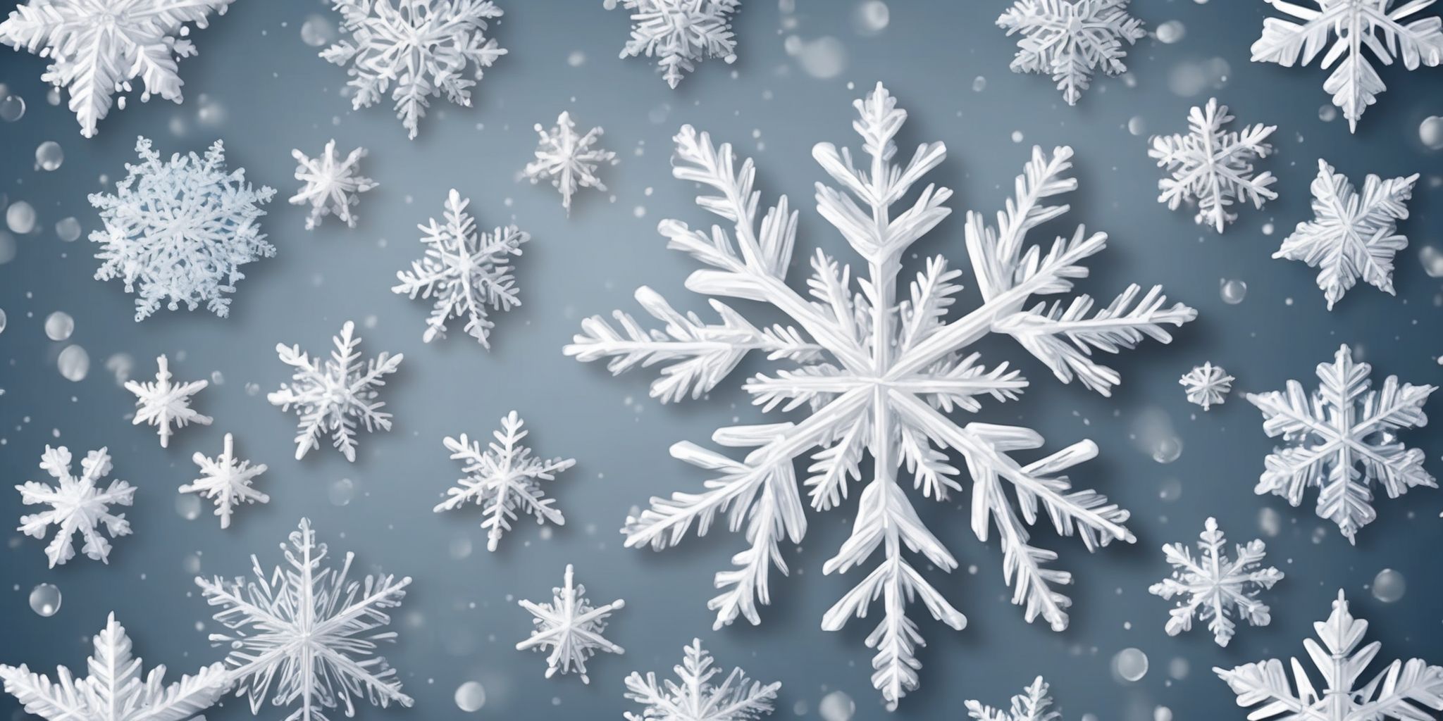 Snowflake in realistic Christmas style