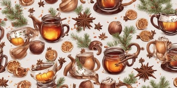 Mulled in realistic Christmas style