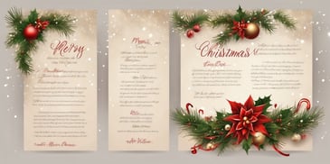 Poems in realistic Christmas style