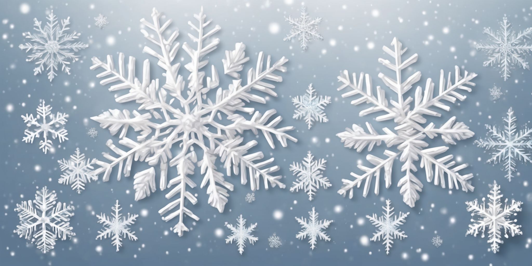 Snowflake in realistic Christmas style