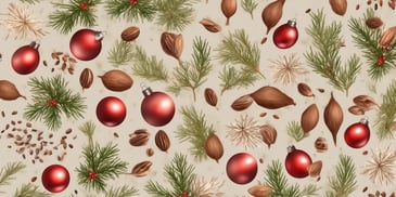 Seeds in realistic Christmas style