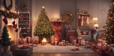 Carols in realistic Christmas style