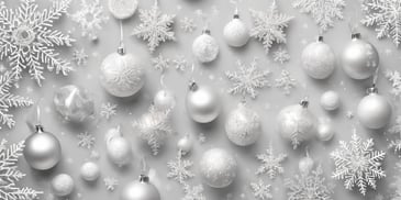 Whiteness in realistic Christmas style