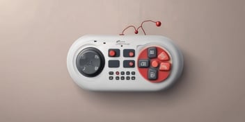 Remote control in realistic Christmas style