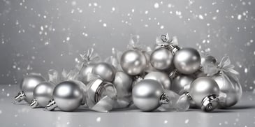 Silver Bells in realistic Christmas style