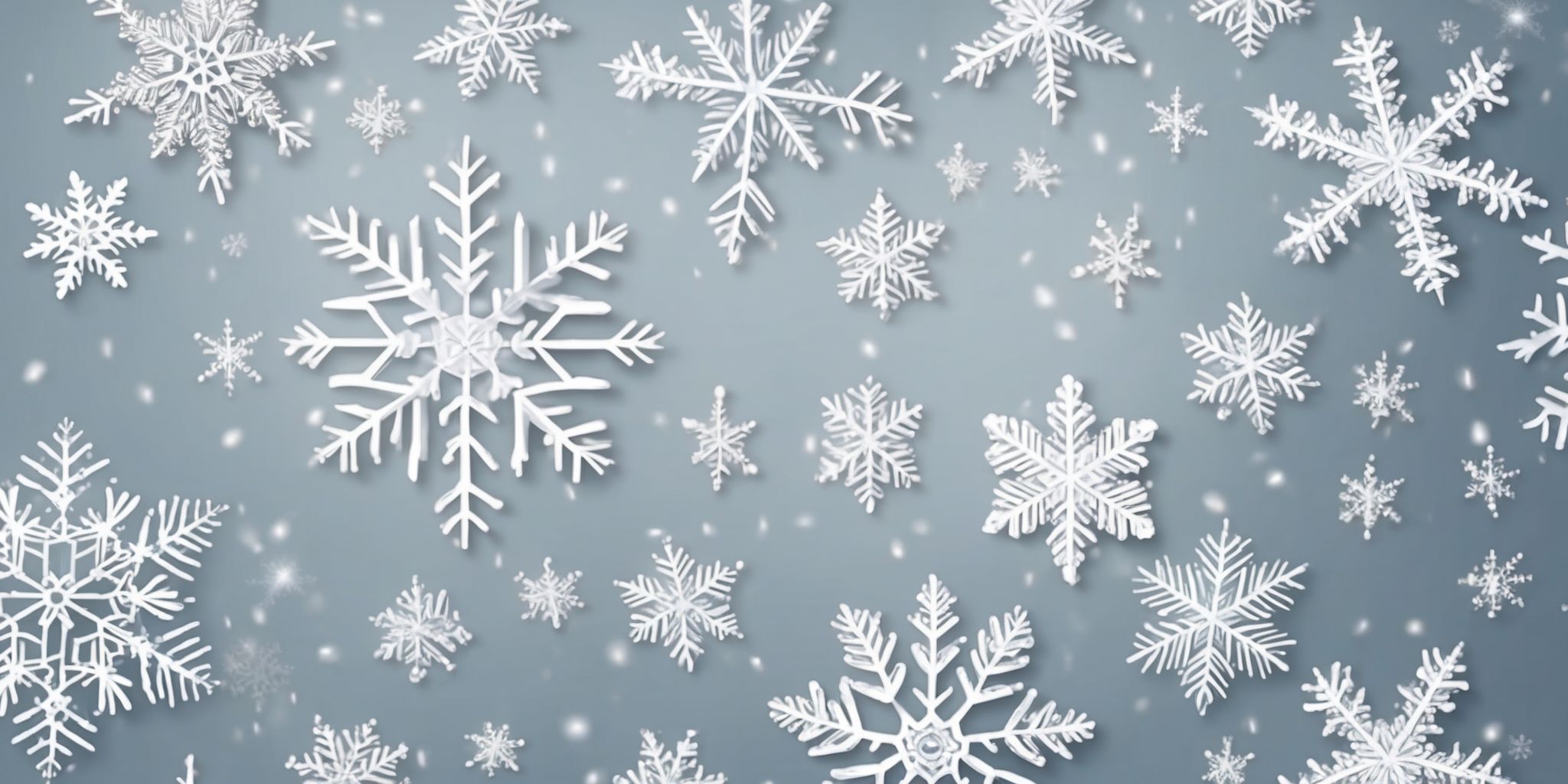 Snowflake in realistic Christmas style