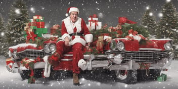 Clarkson in realistic Christmas style